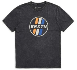 BRIXTON SONIC T SHIRT ACID WASH BLACK