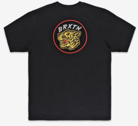 BRIXTON KIT T-SHIRT BLACK WORN WASH