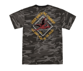 LOSER MACHINE SINISTER SQUADRON   T-SHIRT CAMO BLACK