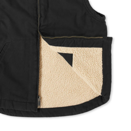 DICKIES SHERPA LINED VEST BLACK