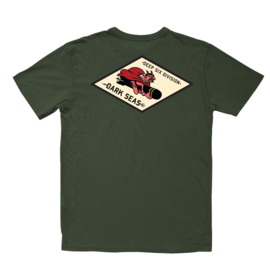 DARK SEAS  DEATH DROP OLD TIME T-SHIRT BRONZE GREEN