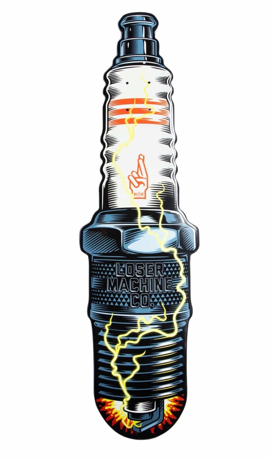 LOSER MACHINE SPARK PLUG SKATE DECK