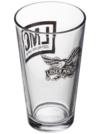 LOSER MACHINE PINT GLASS CLEAR