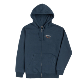 DARK SEAS NAVIGATOR CUSTOM HEAVYWEIGHT ZIP  SWEATSHIRT NAVY