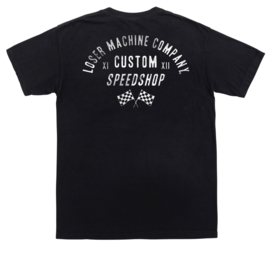 LOSER MACHINE SPEEDSHOP POCKET T-SHIRT BLACK