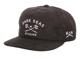 DARK SEAS TRIDENTS CORDUROY CAP BLACK