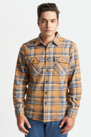 BRIXTON BOWERY  FLANNEL LONG SLEEVE SHIRT  LION