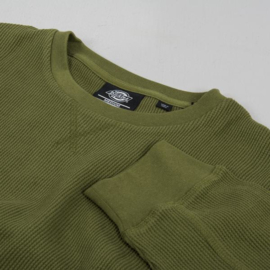 DICKIES ZWOLLE WAFFLE LONGSLEEVE T-SHIRT ARMY GREEN