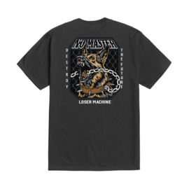 LOSER MACHINE NO MASTER  T-SHIRT BLACK