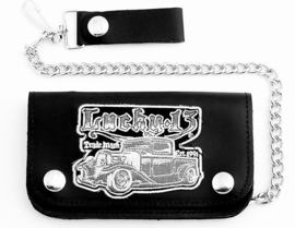 LUCKY 13 VON TRUCK WALLET LEATHER BLACK