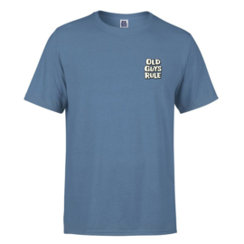 OLD GUYS RULE 'PARKING LOT ' T-SHIRT  INDIGO BLUE