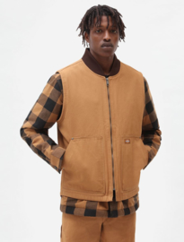 DICKIES DUCK CANVAS VEST BROWN