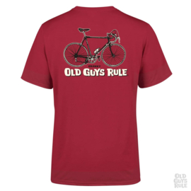 OLD GUYS RULE  'CRANKY' T-SHIRT CARDINAL RED