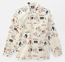 DICKIES BETTLES  AOP LONGSLEEVE SHIRT ECRU