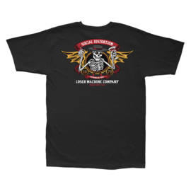 LOSER MACHINE  VS SOCIAL DISTORTION FULLERTON T-SHIRT BLACK