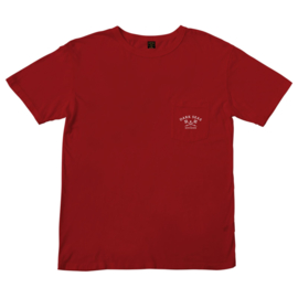 DARK SEAS NEWPORT OLD TIME POCKET TEE RED