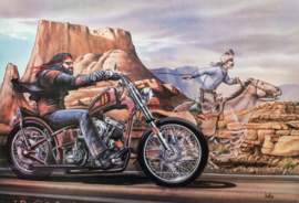 LOSER MACHINE X DAVID MANN GHOST RIDER T-SHIRT BLACK