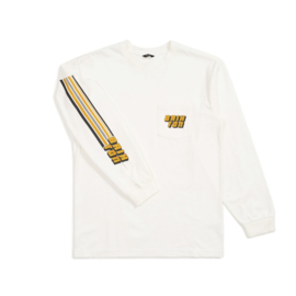 BRIXTON CHIBA L/S STANDARD POCKET TEE OFF WHITE