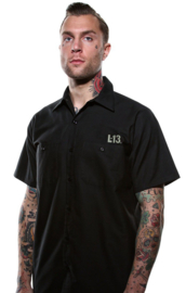 LUCKY 13 NO CLUB LONE WOLF  WORK SHIRT