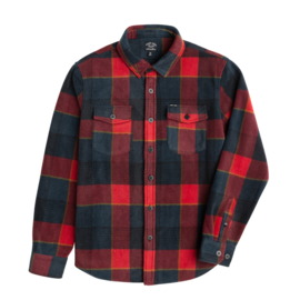 DARK SEAS ZULU FLEECE SHIRT NAVY RED