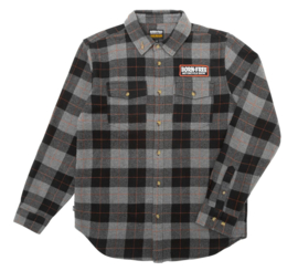 LOSER MACHINE ADAMSON FLANNEL BLACK/GREY