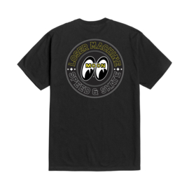 LOSER MACHINE X MOONEYES  FACTORY TEAM II T-SHIRT BLACK