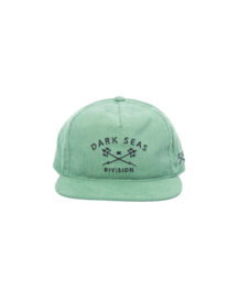 DARK SEAS TRIDENTS CORDUROY CAP GREEN