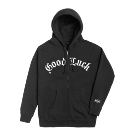 LOSER MACHINE LUCKY BREAK ZIP HOODIE BLACK