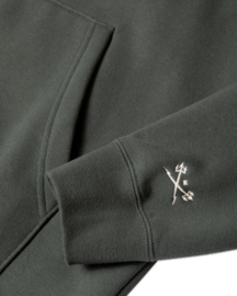 DARK SEAS BURKHART HEAVYWEIGHT CUSTOM FLEECE  GREEN
