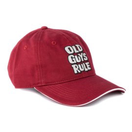 OLD GUYS RULE CAP  'STACKED LOGO' CARDINAL RED