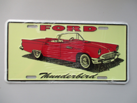 KENTEKENPLAAT FORD THUNDERBIRD CONVERTIBLE METAAL