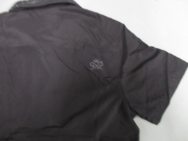 RIETVELD SMALL LOGO EMBROIDERIED COLLAR SHIRT BLACK