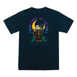 DARK SEAS  TIKI TIME PREMIUM T-SHIRT NAVY