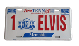KENTEKENPLAAT  ELVIS MEMPHIS