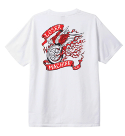 LOSER MACHINE FIRE STARTER T-SHIRT WHITE