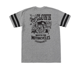 LOSER MACHINE DON'T CLOWN LEAGUE T-SHIRT HEATHER GREY