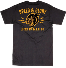 LUCKY 13 PANTHERHEAD SPEED AND GLORY  T-SHIRT