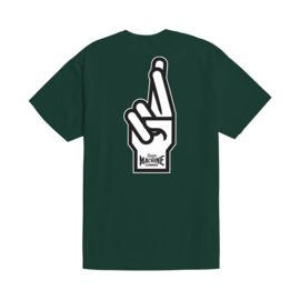 LOSER MACHINE GOOD LUCK  T-SHIRT FOREST GREEN