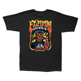 LOSER MACHINE  FLAMIN DEVILS T-SHIRT BLACK