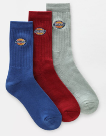 DICKIES VALLEY GROVE SOCK BIKING RED 3-PACK