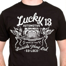 LUCKY 13 DEATH WISH T SHIRT BLACK