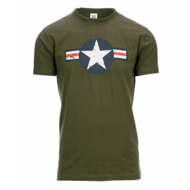 FOSTEX WW II AIR FORCE T-SHIRT GROEN