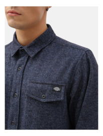 DICKIES WOODMERE LONGSLEEVE SHIRT DARK BLUE