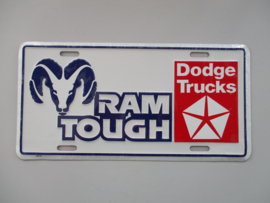 KENTEKENPLAAT DODGE RAM TOUGH  METAAL