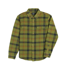 DARK SEAS BROOKS SHIRT FLANNEL GREEN