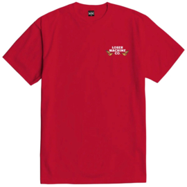 LOSER MACHINE CLUBHOUSE  T-SHIRT RED