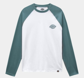 DICKIES  LONGSLEEVE BASEBALL T-SHIRT COLOGNE LINCOLN GREEN