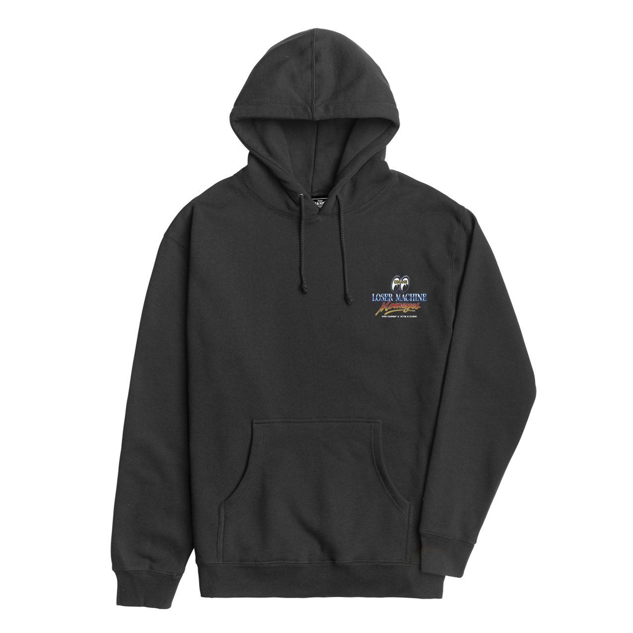 ​ LOSER MACHINE X MOONEYES RED HOT HOOD FLEECE BLACK