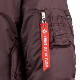 FOSTEX  MA-1 BOMBER JACK MAROON