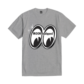 LOSER MACHINE X MOONEYES  BIG TIME T-SHIRT HEATHER GREY